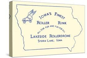 Iowa's Finest Roller Rink-null-Stretched Canvas