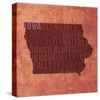 Iowa State Words-David Bowman-Stretched Canvas