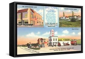 Iowa Tourist Amenities-null-Framed Stretched Canvas
