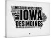 Iowa Word Cloud 2-NaxArt-Stretched Canvas