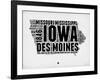 Iowa Word Cloud 2-NaxArt-Framed Art Print