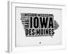 Iowa Word Cloud 2-NaxArt-Framed Art Print