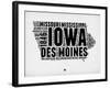 Iowa Word Cloud 2-NaxArt-Framed Art Print