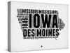 Iowa Word Cloud 2-NaxArt-Stretched Canvas