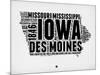 Iowa Word Cloud 2-NaxArt-Mounted Art Print