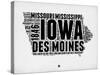 Iowa Word Cloud 2-NaxArt-Stretched Canvas