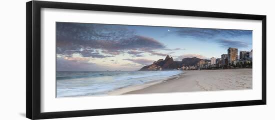 Ipanema Beach at Dawn, Rio De Janeiro, Brazil-Ian Trower-Framed Photographic Print