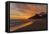 Ipanema Beach at Sunset, Rio De Janeiro, Brazil, South America-Angelo-Framed Stretched Canvas