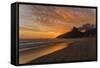 Ipanema Beach at Sunset, Rio De Janeiro, Brazil, South America-Angelo-Framed Stretched Canvas