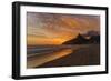 Ipanema Beach at Sunset, Rio De Janeiro, Brazil, South America-Angelo-Framed Photographic Print