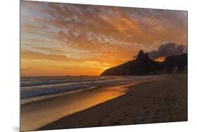 Ipanema Beach at Sunset, Rio De Janeiro, Brazil, South America-Angelo-Mounted Photographic Print