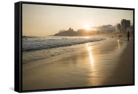 Ipanema Beach at Sunset, Rio De Janeiro, Brazil, South America-Ben Pipe-Framed Stretched Canvas