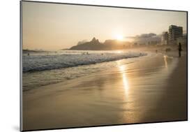 Ipanema Beach at Sunset, Rio De Janeiro, Brazil, South America-Ben Pipe-Mounted Photographic Print