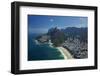 Ipanema Beach, Morro Dois Irmaos, and Vidigal Favela (left), Rio de Janeiro, Brazil-David Wall-Framed Photographic Print