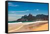 Ipanema Beach on Sunny Summer Day-dabldy-Framed Stretched Canvas