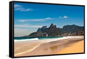 Ipanema Beach on Sunny Summer Day-dabldy-Framed Stretched Canvas