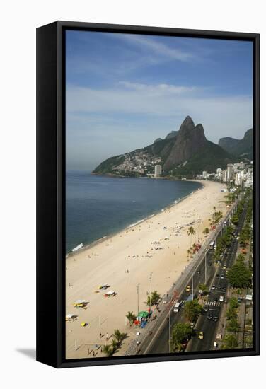 Ipanema Beach, Rio de Janeiro, Brazil, South America-Yadid Levy-Framed Stretched Canvas