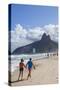 Ipanema Beach, Rio De Janeiro, Brazil, South America-Ian Trower-Stretched Canvas