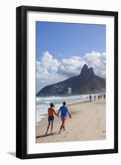 Ipanema Beach, Rio De Janeiro, Brazil, South America-Ian Trower-Framed Photographic Print