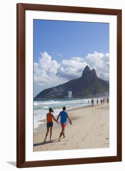 Ipanema Beach, Rio De Janeiro, Brazil, South America-Ian Trower-Framed Photographic Print