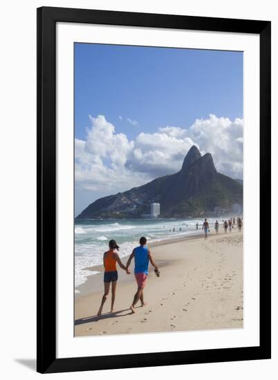 Ipanema Beach, Rio De Janeiro, Brazil, South America-Ian Trower-Framed Photographic Print