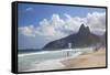 Ipanema Beach, Rio De Janeiro, Brazil, South America-Ian Trower-Framed Stretched Canvas