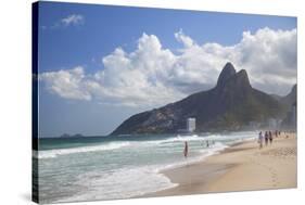 Ipanema Beach, Rio De Janeiro, Brazil, South America-Ian Trower-Stretched Canvas