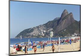 Ipanema Beach, Rio de Janeiro, Brazil, South America-Ian Trower-Mounted Photographic Print