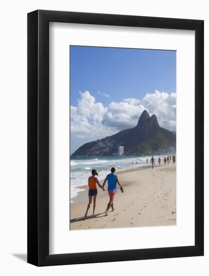 Ipanema Beach, Rio De Janeiro, Brazil, South America-Ian Trower-Framed Photographic Print