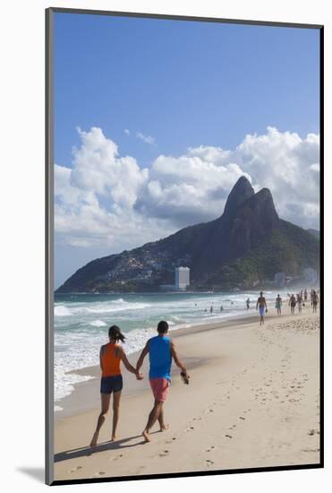 Ipanema Beach, Rio De Janeiro, Brazil, South America-Ian Trower-Mounted Photographic Print