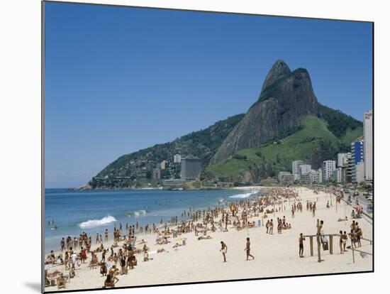 Ipanema Beach, Rio de Janeiro, Brazil-null-Mounted Photographic Print