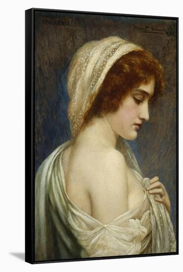 Iphigenia (Daughter of Agamemnon, See Ovid Metamorphoses 12:25-28)-Herbert Gustave Schmalz-Framed Stretched Canvas