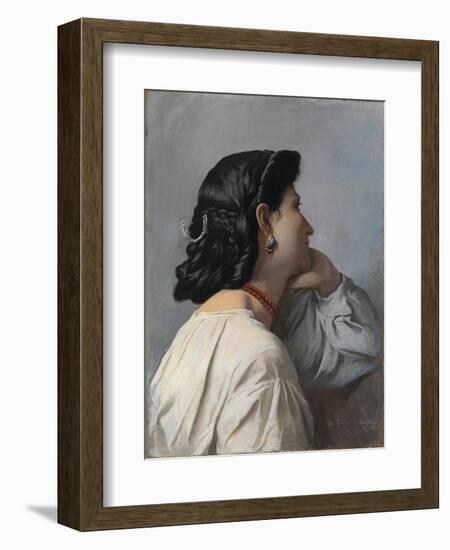 Iphigenia (Head Stud)-Anselm Feuerbach-Framed Giclee Print