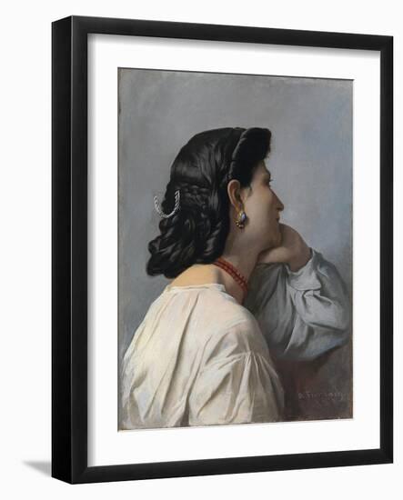 Iphigenia (Head Stud)-Anselm Feuerbach-Framed Giclee Print