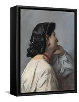 Iphigenia (Head Stud)-Anselm Feuerbach-Framed Stretched Canvas