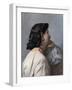 Iphigenie Head of Woman, 1870 (Oil on Canvas)-Anselm Feuerbach-Framed Giclee Print