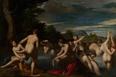 Nymphs at the Bath, C.1600-Ippolito Scarsella-Stretched Canvas