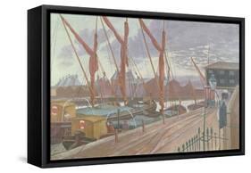Ipswich Docks-John Northcote Nash-Framed Stretched Canvas
