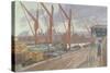 Ipswich Docks-John Northcote Nash-Stretched Canvas