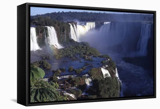 Iquassu (Iguacu) Falls on Brazil-Argentina Border, Once known as Santa Maria Falls-Paul Schutzer-Framed Stretched Canvas