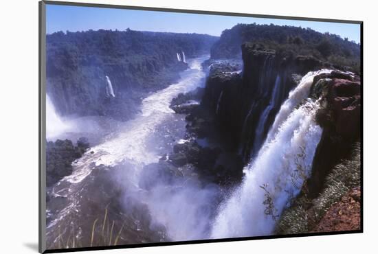 Iquassu (Iguacu) Falls on Brazil-Argentina Border, Once known as Santa Maria Falls-Paul Schutzer-Mounted Photographic Print