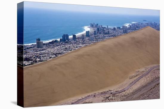 Iquique Town and Beach, Atacama Desert, Chile-Peter Groenendijk-Stretched Canvas