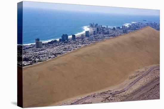 Iquique Town and Beach, Atacama Desert, Chile-Peter Groenendijk-Stretched Canvas