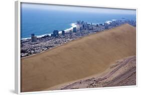 Iquique Town and Beach, Atacama Desert, Chile-Peter Groenendijk-Framed Photographic Print