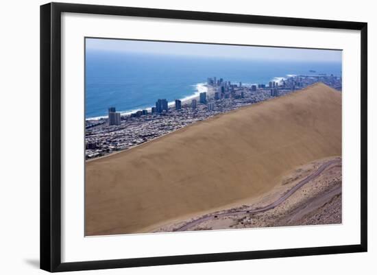 Iquique Town and Beach, Atacama Desert, Chile-Peter Groenendijk-Framed Photographic Print