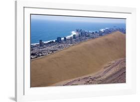 Iquique Town and Beach, Atacama Desert, Chile-Peter Groenendijk-Framed Photographic Print