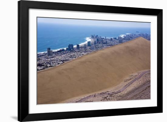 Iquique Town and Beach, Atacama Desert, Chile-Peter Groenendijk-Framed Photographic Print
