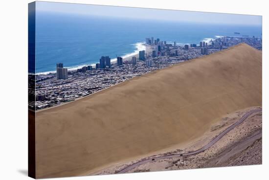 Iquique Town and Beach, Atacama Desert, Chile-Peter Groenendijk-Stretched Canvas