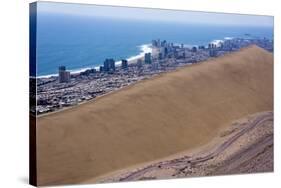 Iquique Town and Beach, Atacama Desert, Chile-Peter Groenendijk-Stretched Canvas