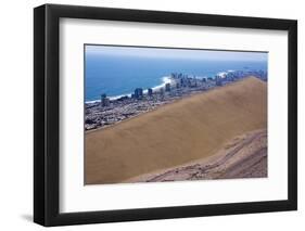 Iquique Town and Beach, Atacama Desert, Chile-Peter Groenendijk-Framed Photographic Print